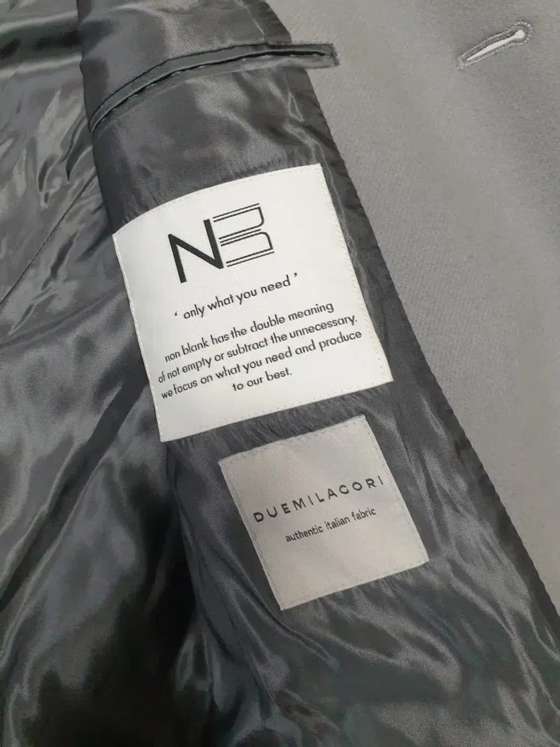 넌블랭크 울캐시미어 체스터필드 코트 상품이미지4