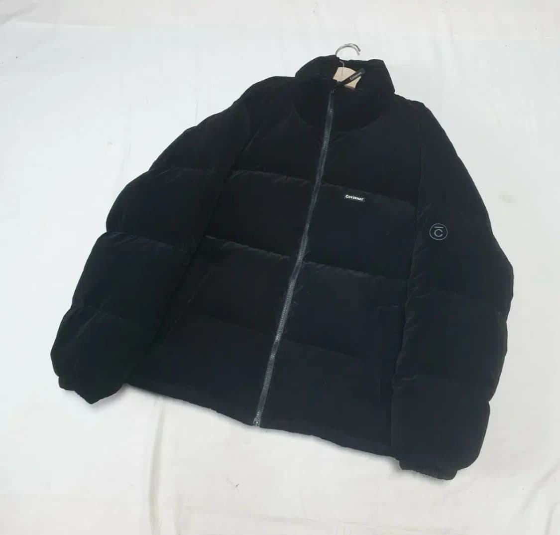 커버낫 블랙 코듀로이 다운 패딩 상품이미지1