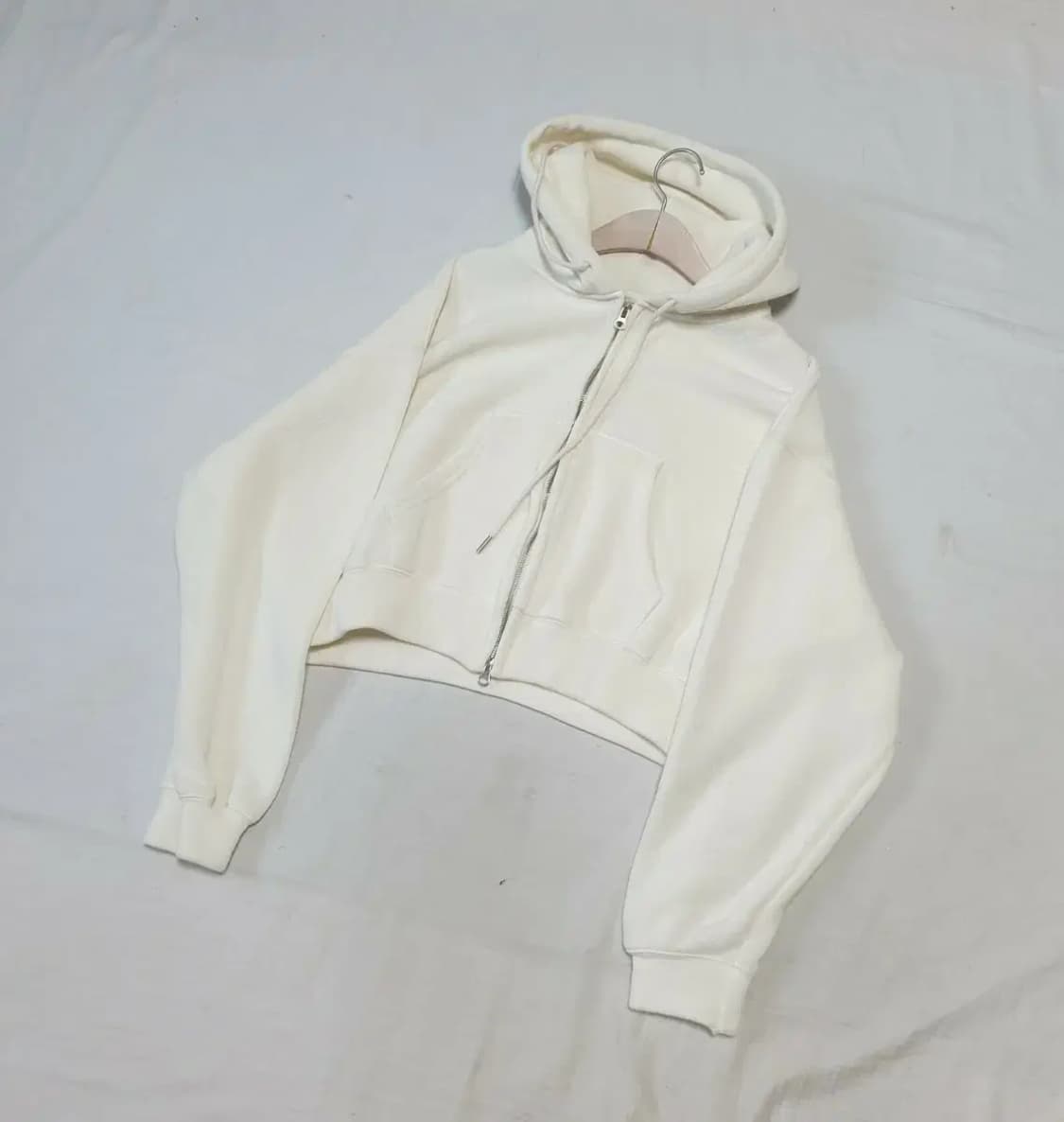 브리드 보카시 크롭 후드 집업 상품이미지1