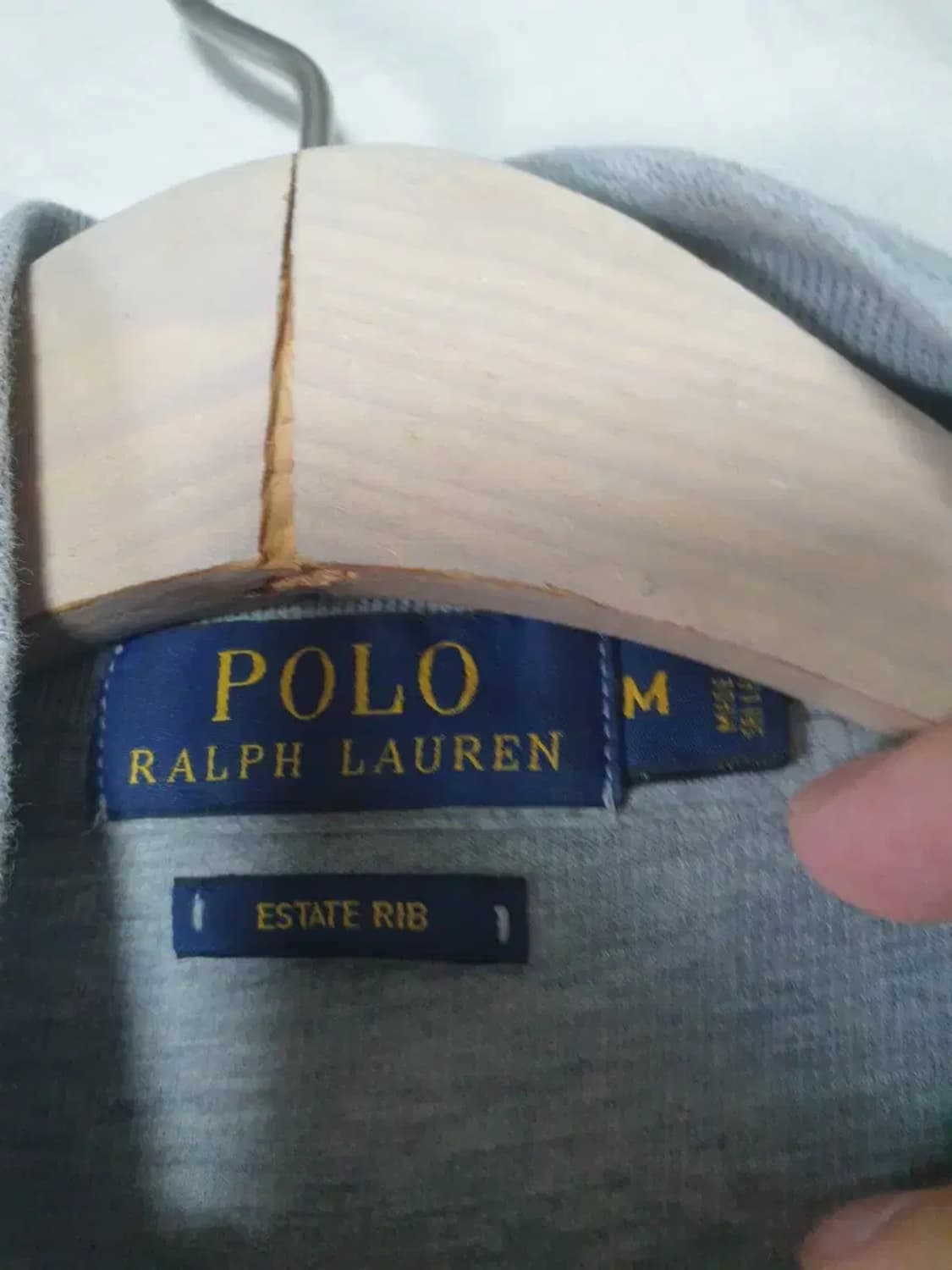 폴로 랄프로렌 그레이 하프넥 집업 상품이미지3