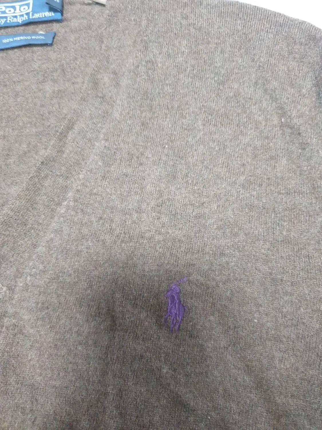 폴로 브라운 니트 가디건 상품이미지2