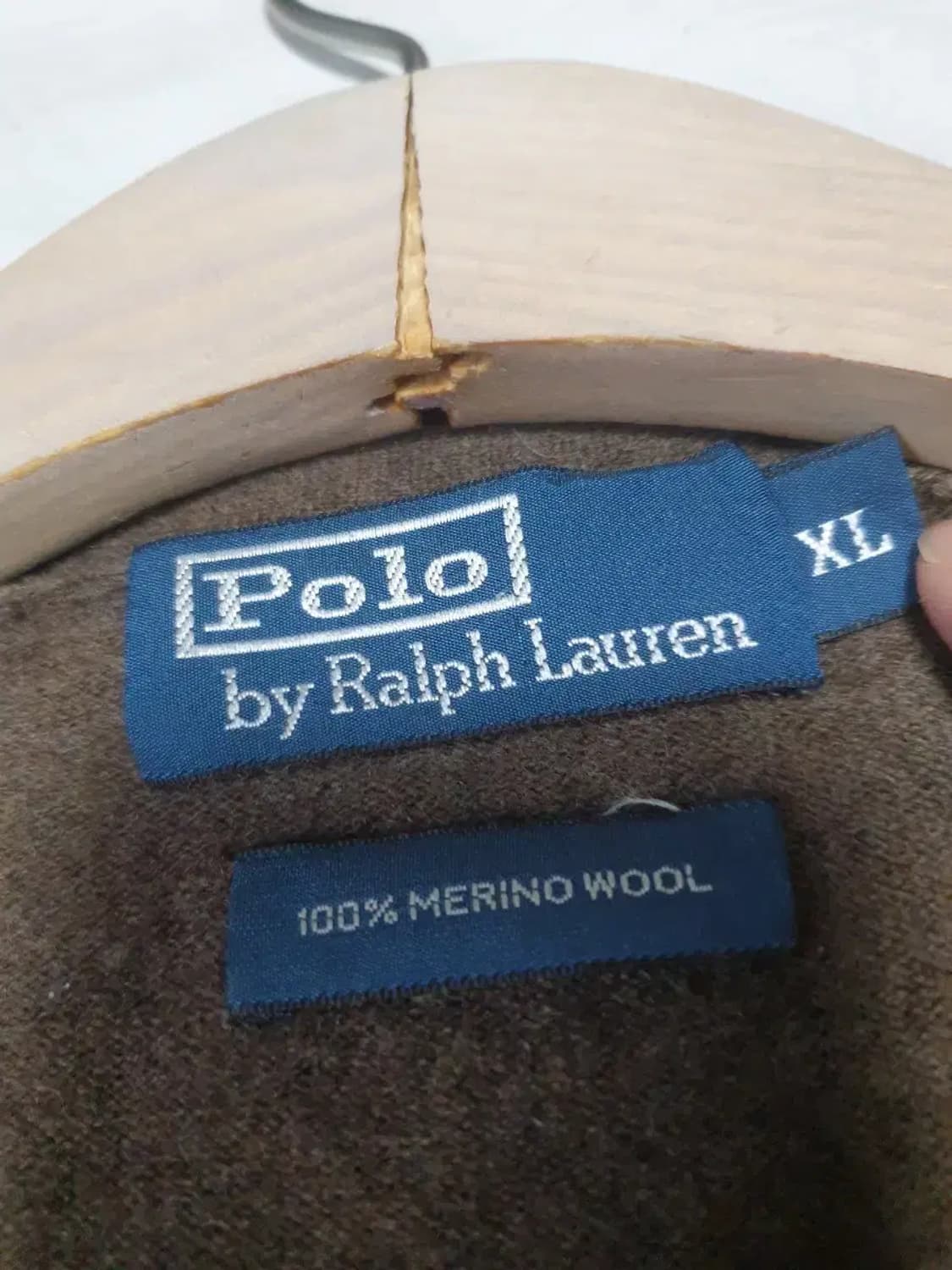 폴로 브라운 니트 가디건 상품이미지3