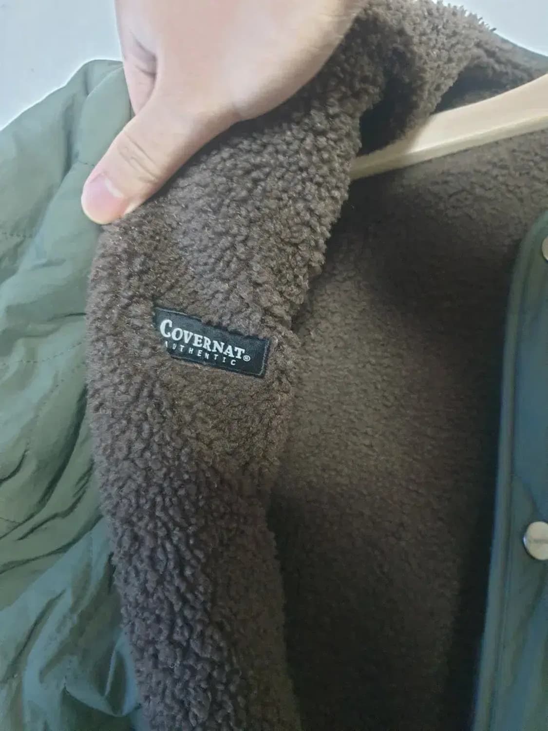 커버낫 카키 리버시블 플리스 자켓 상품이미지3