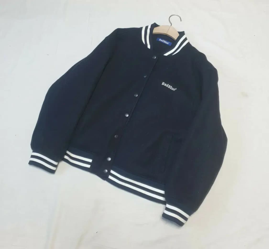 배드블루 네이비 바시티 자켓 상품이미지1