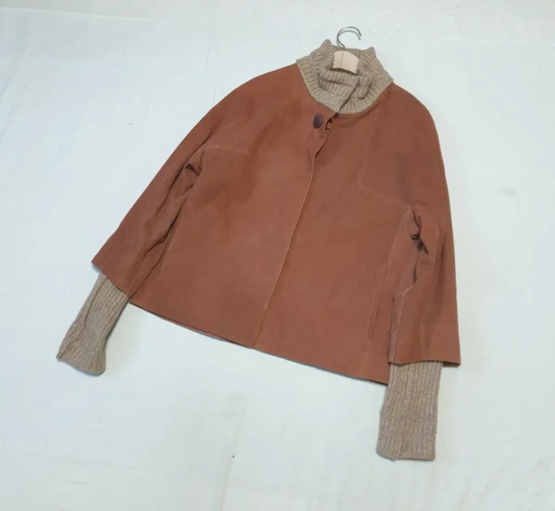 더캐시미어 양가죽 니트 자켓 상품이미지1