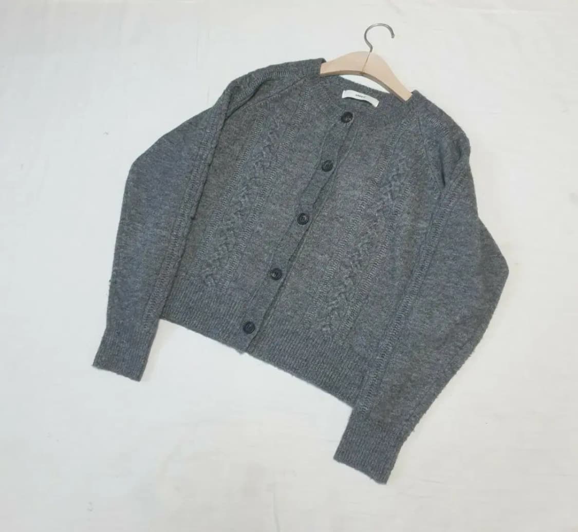 언에디트 보카시 울 케이블 가디건 상품이미지2