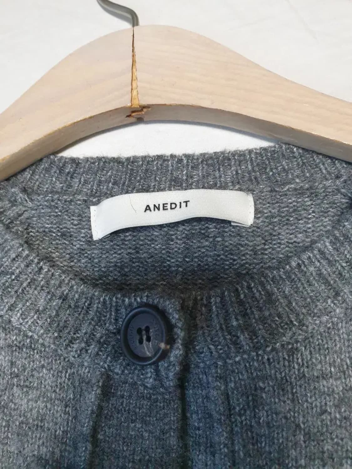 언에디트 보카시 울 케이블 가디건 상품이미지3