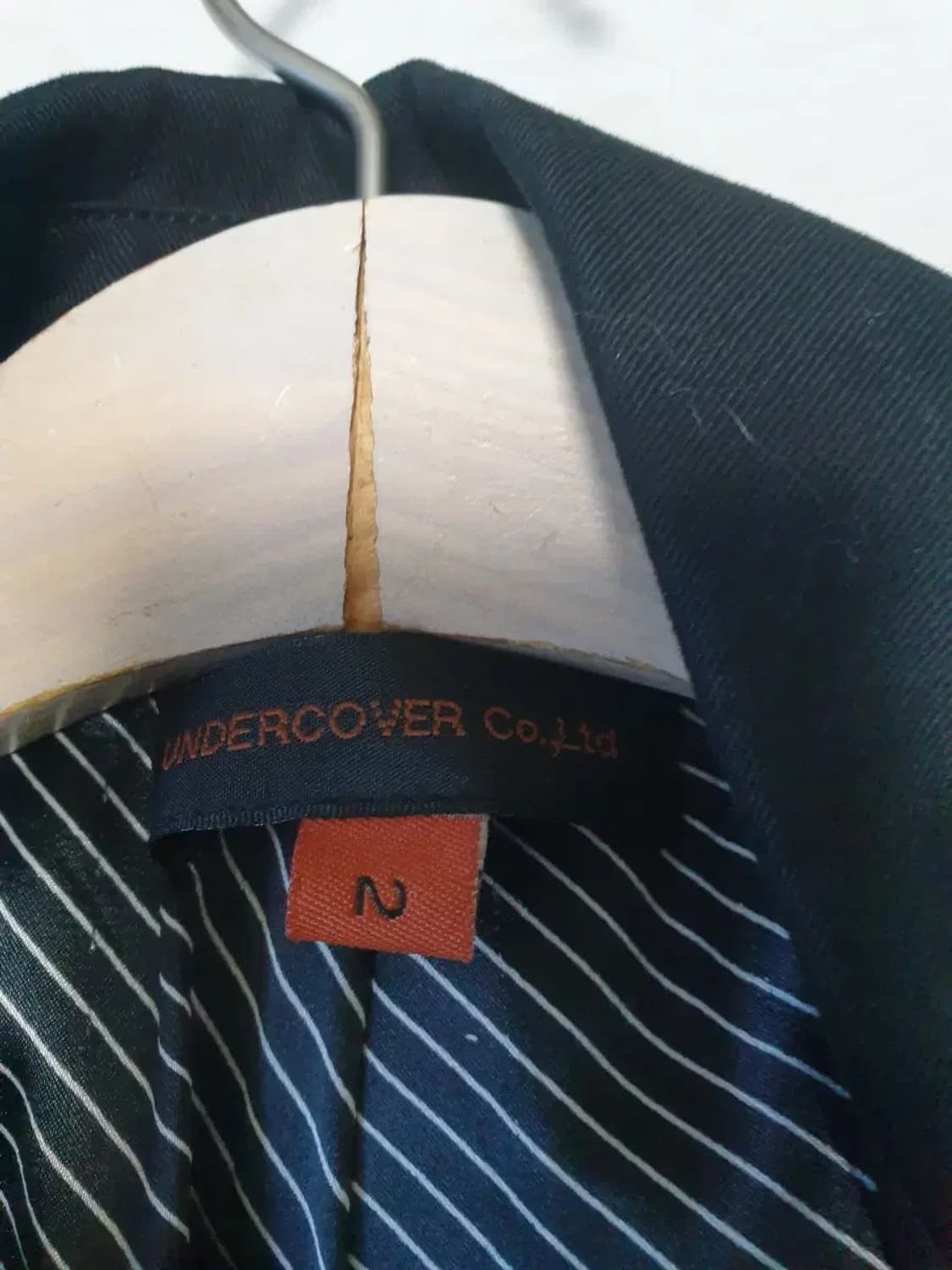 언더커버 블랙 트렌치 코트 구헝 상품이미지3