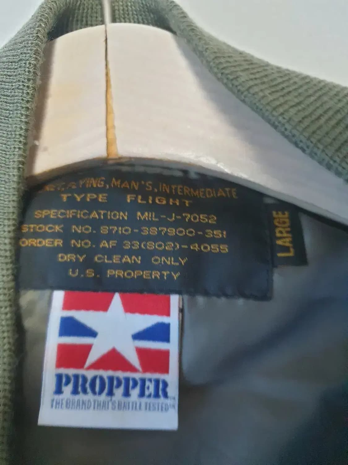 프로퍼 플라이트 ma-1 조끼 상품이미지3