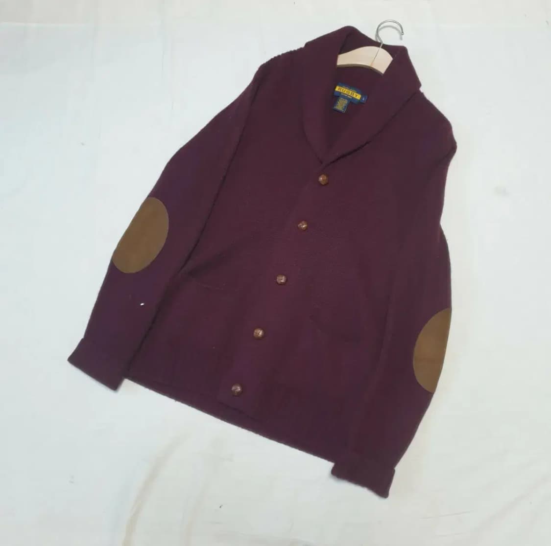 럭비 랄프로렌 패치 니트 가디건 상품이미지1