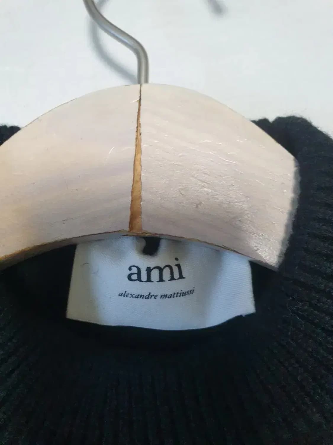 아미 블랙 빅로고 하트 니트 XS 상품이미지3