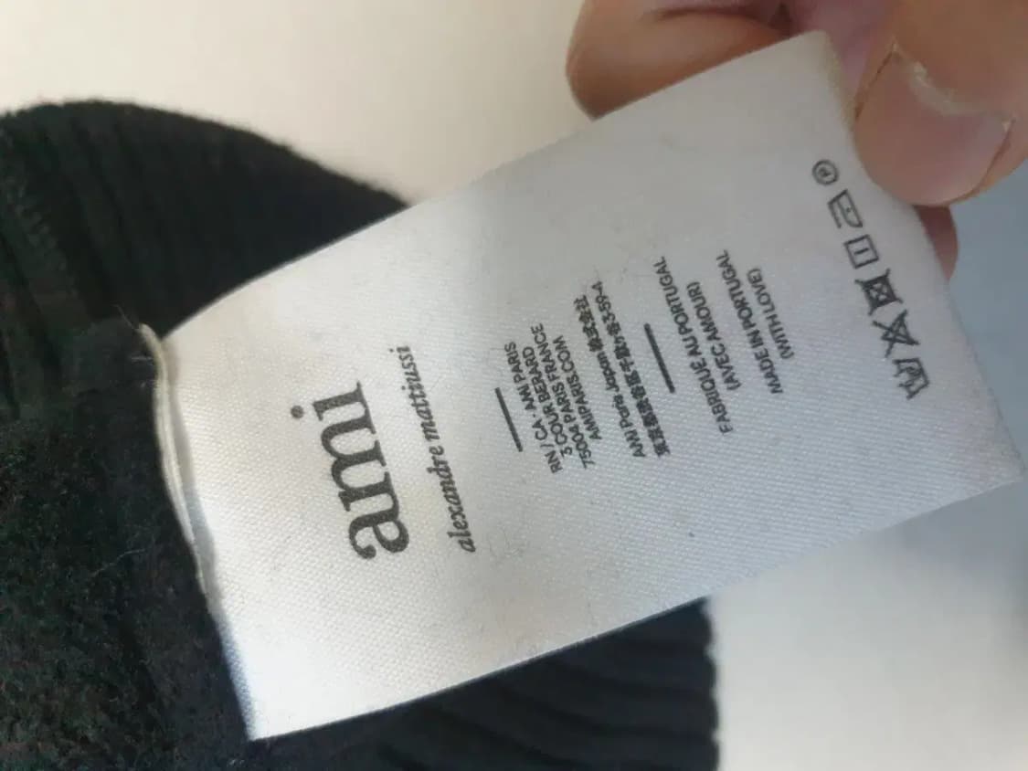 아미 블랙 빅로고 하트 니트 XS 상품이미지5