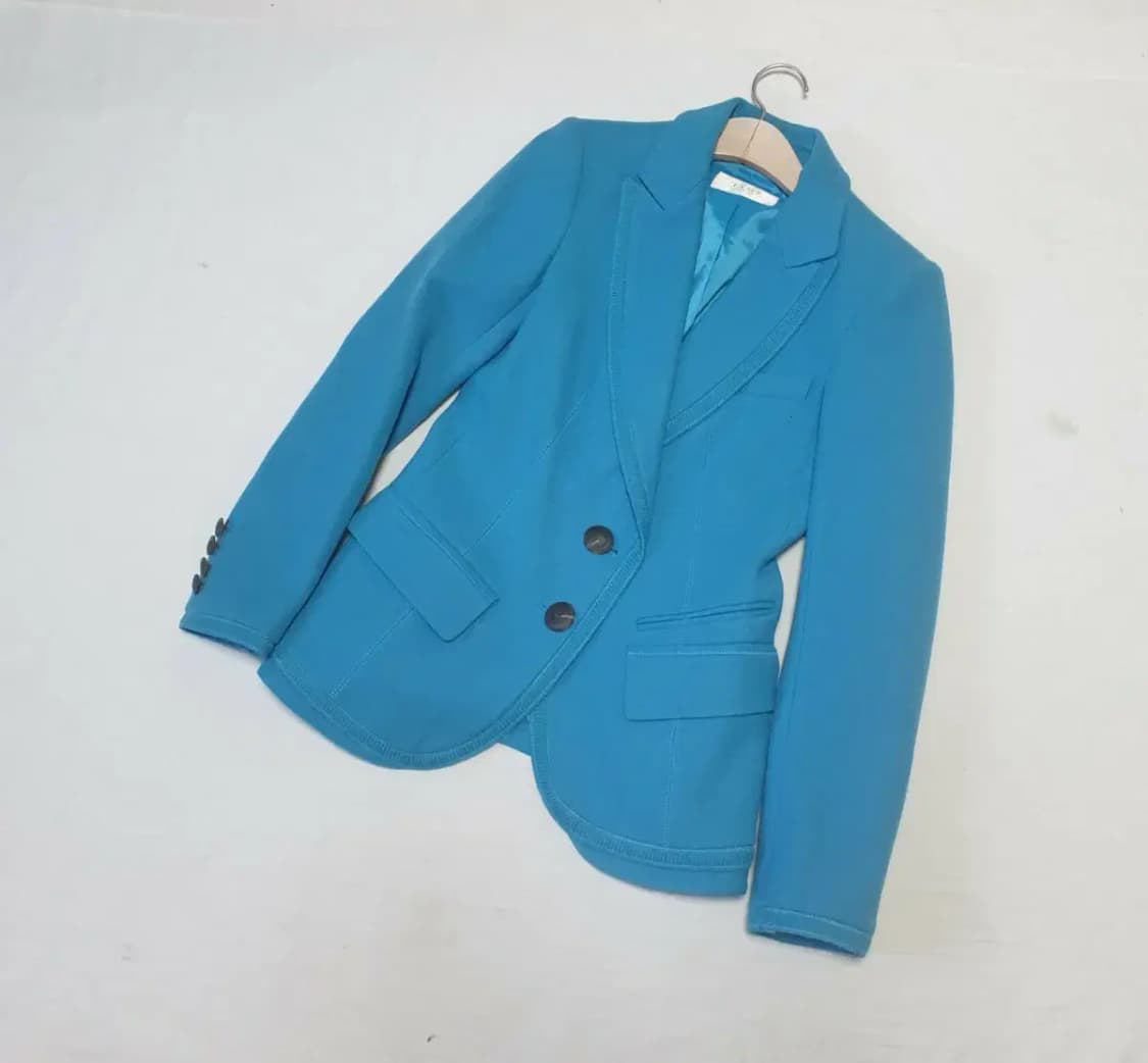 타임 스카이블루 투버튼 자켓 상품이미지1