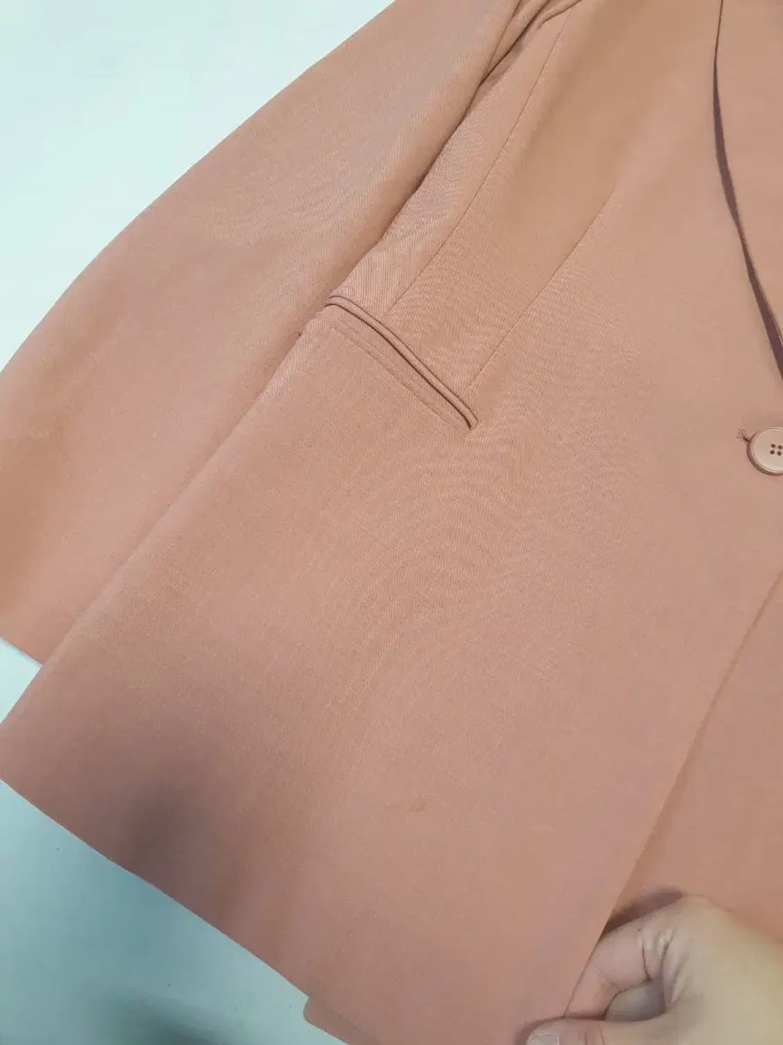 잇미샤 원버튼 연핑크 자켓 상품이미지3