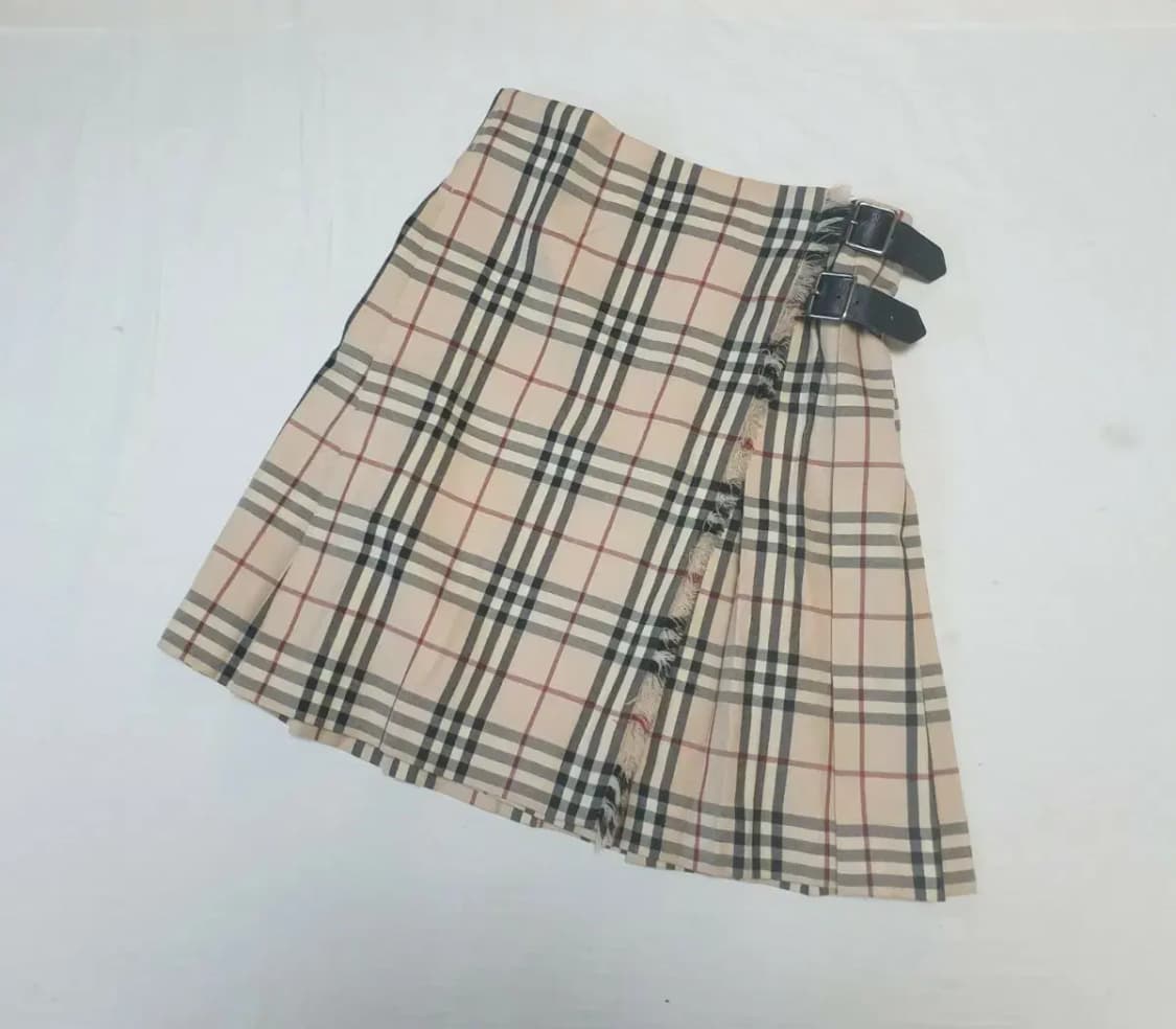 버버리 노바체크 랩 플리츠 스커트 상품이미지1