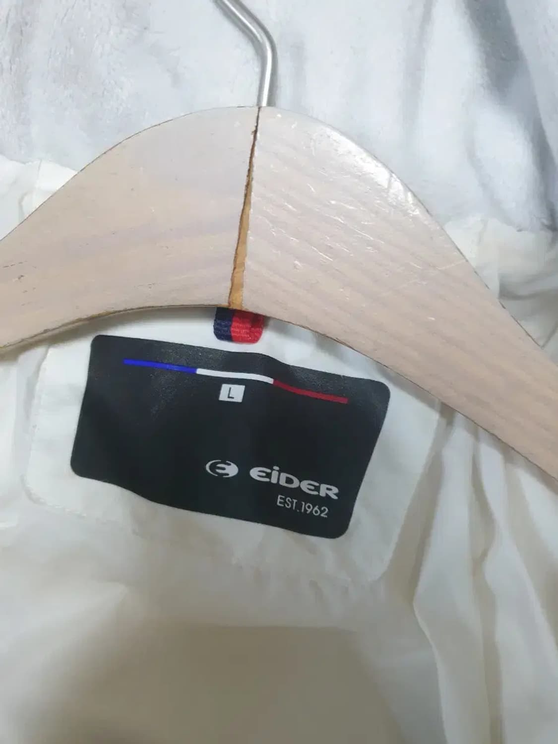 아이더 화이트 구스다운 롱패딩 상품이미지5