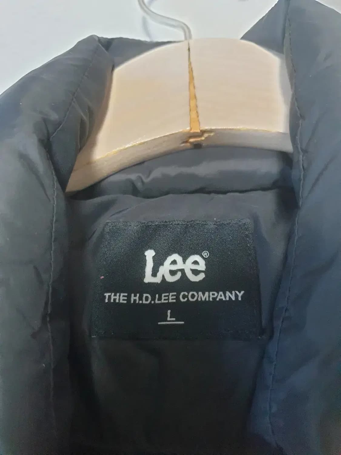 lee 리 블랙 해링턴 다운 숏패딩 상품이미지4