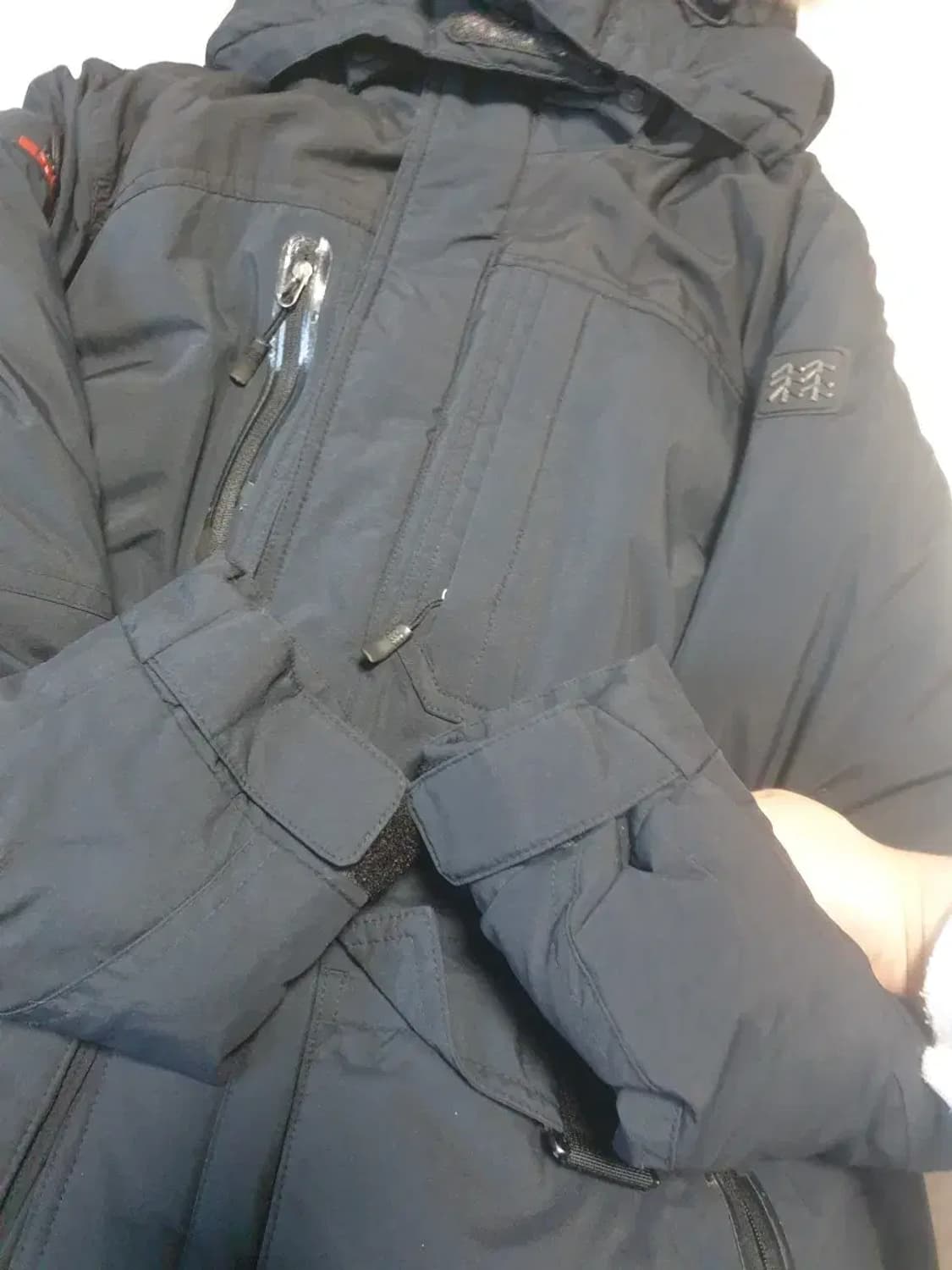 코오롱 안타티카 블랙 패딩 여성 상품이미지3