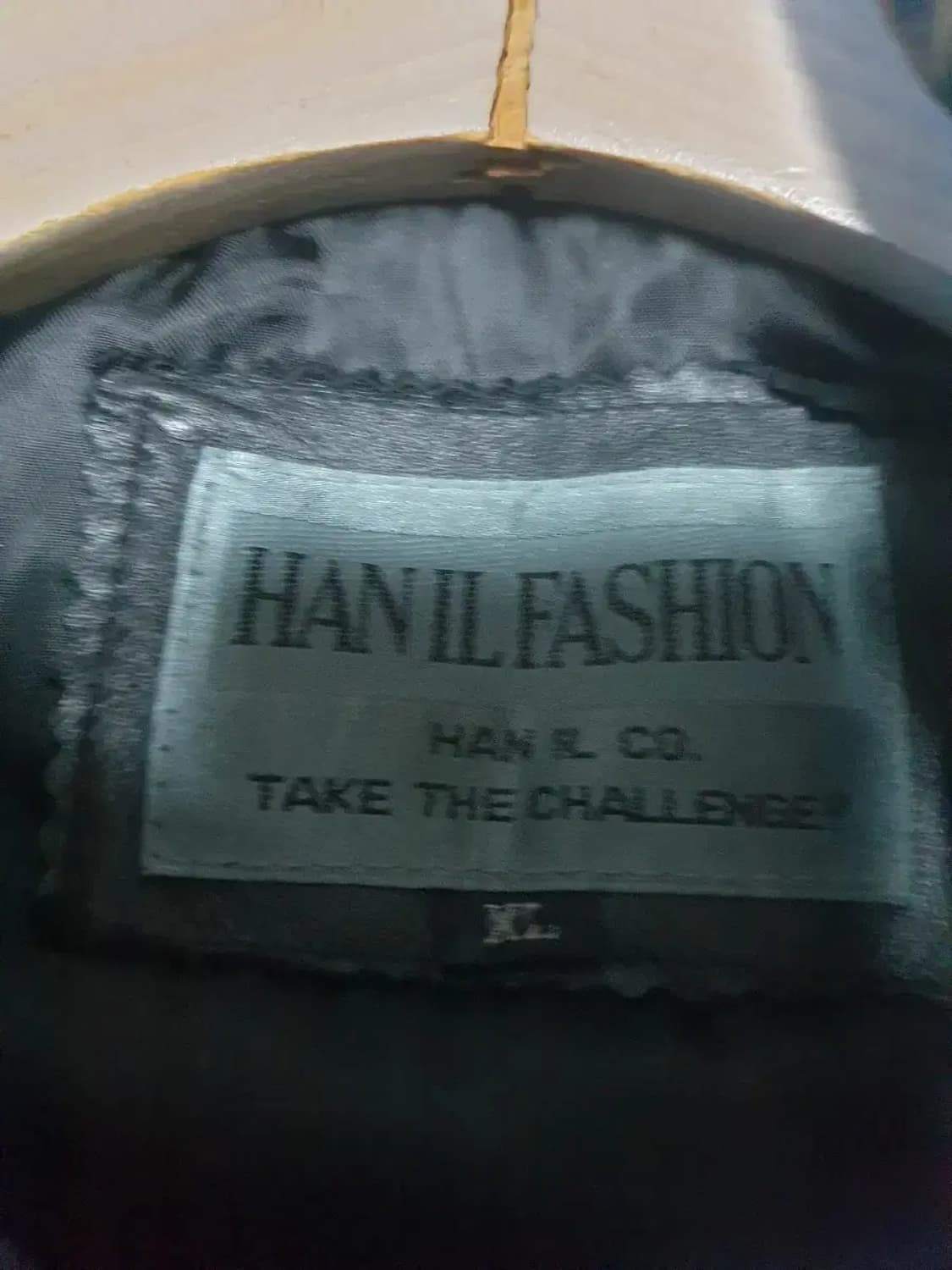 빈티지 배색 레더 패치 자켓 상품이미지4