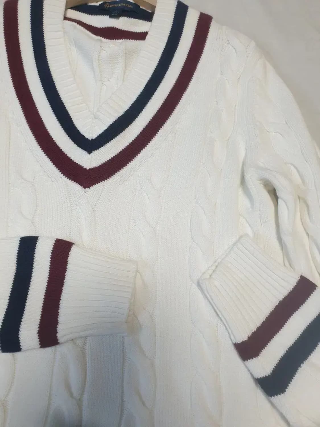 브룩스브라더스 화이트 크리켓 니트 상품이미지2