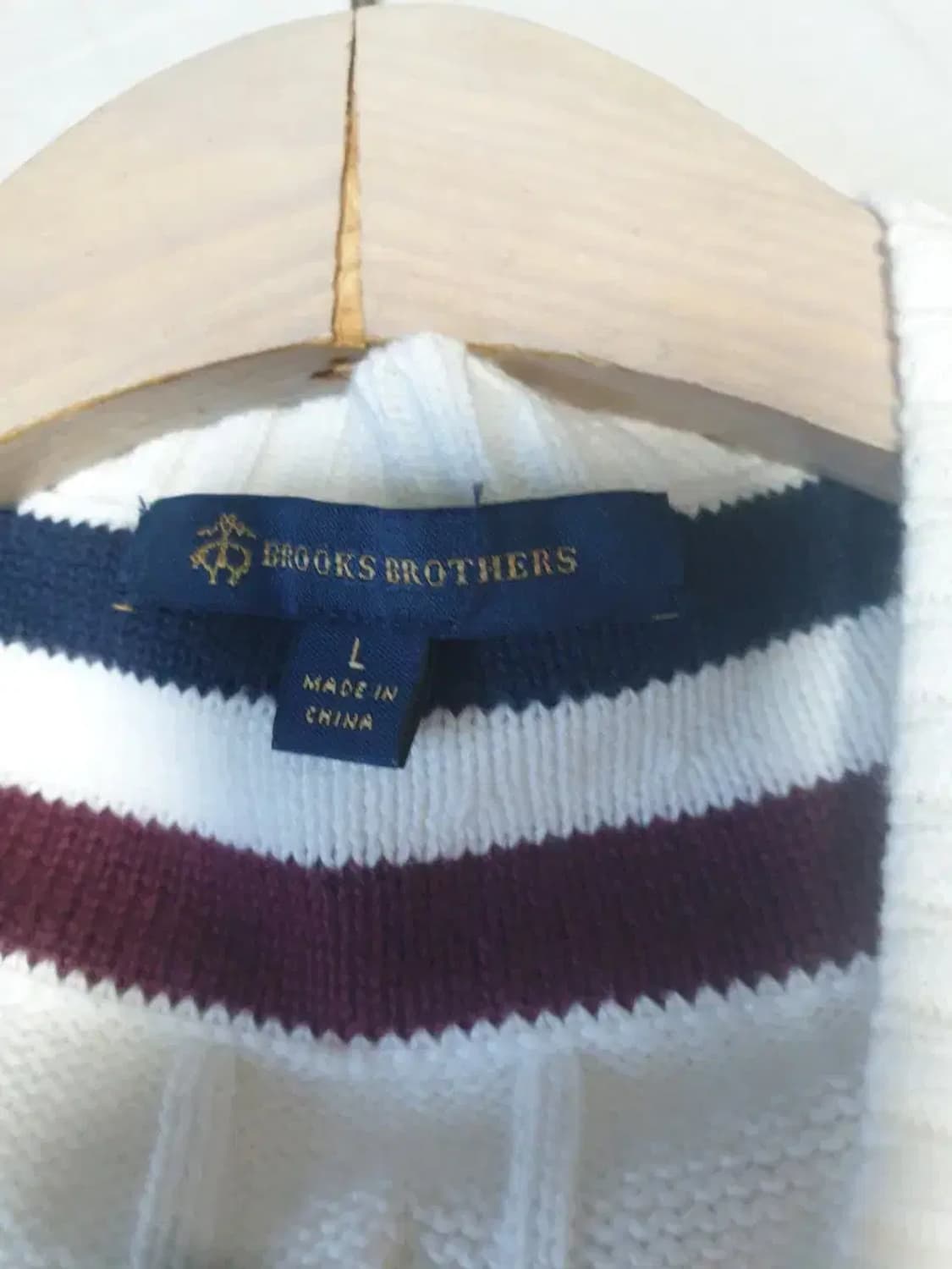 브룩스브라더스 화이트 크리켓 니트 상품이미지3