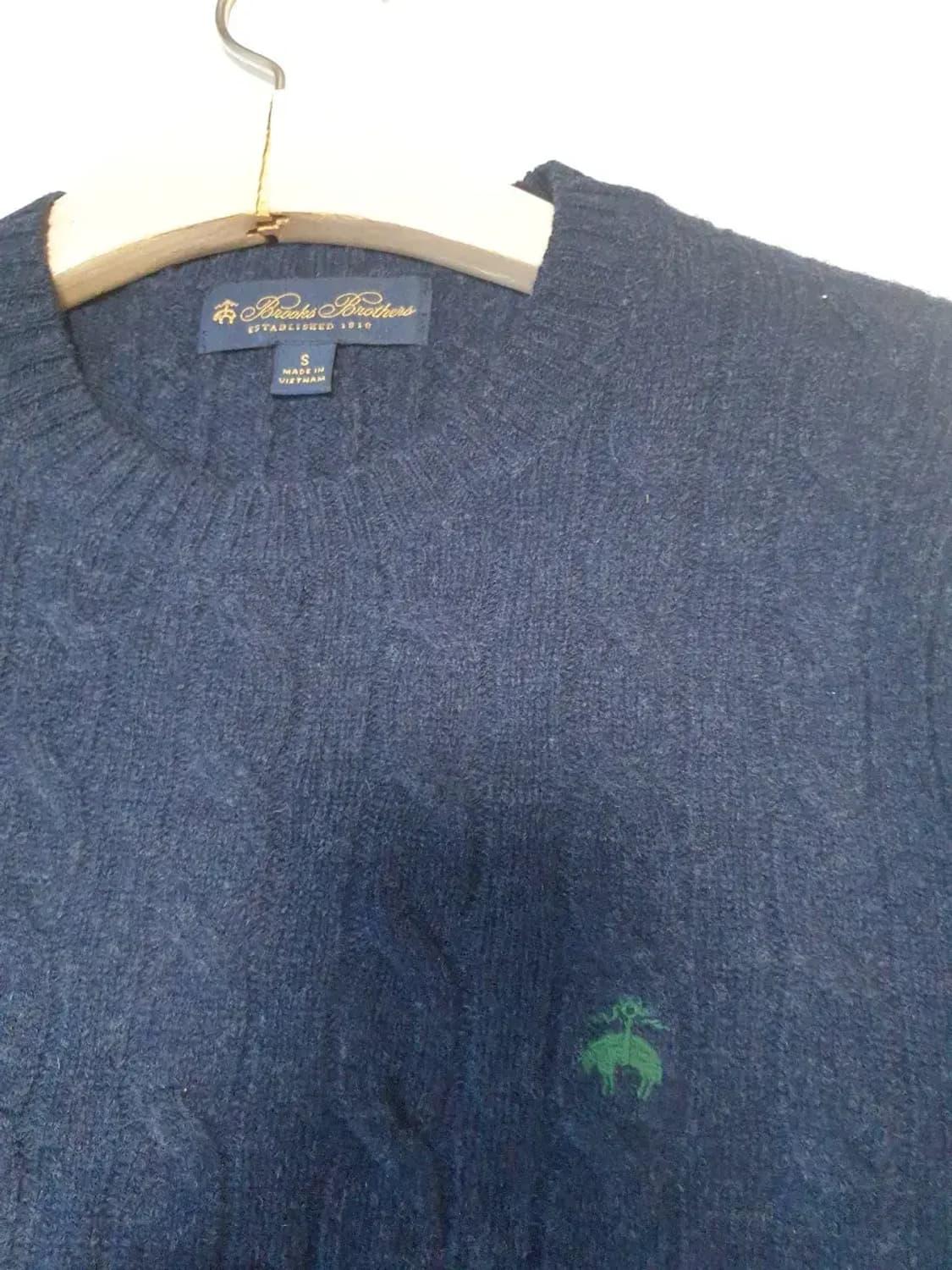 브룩스브라더스 네이비 케이블 니트 상품이미지2