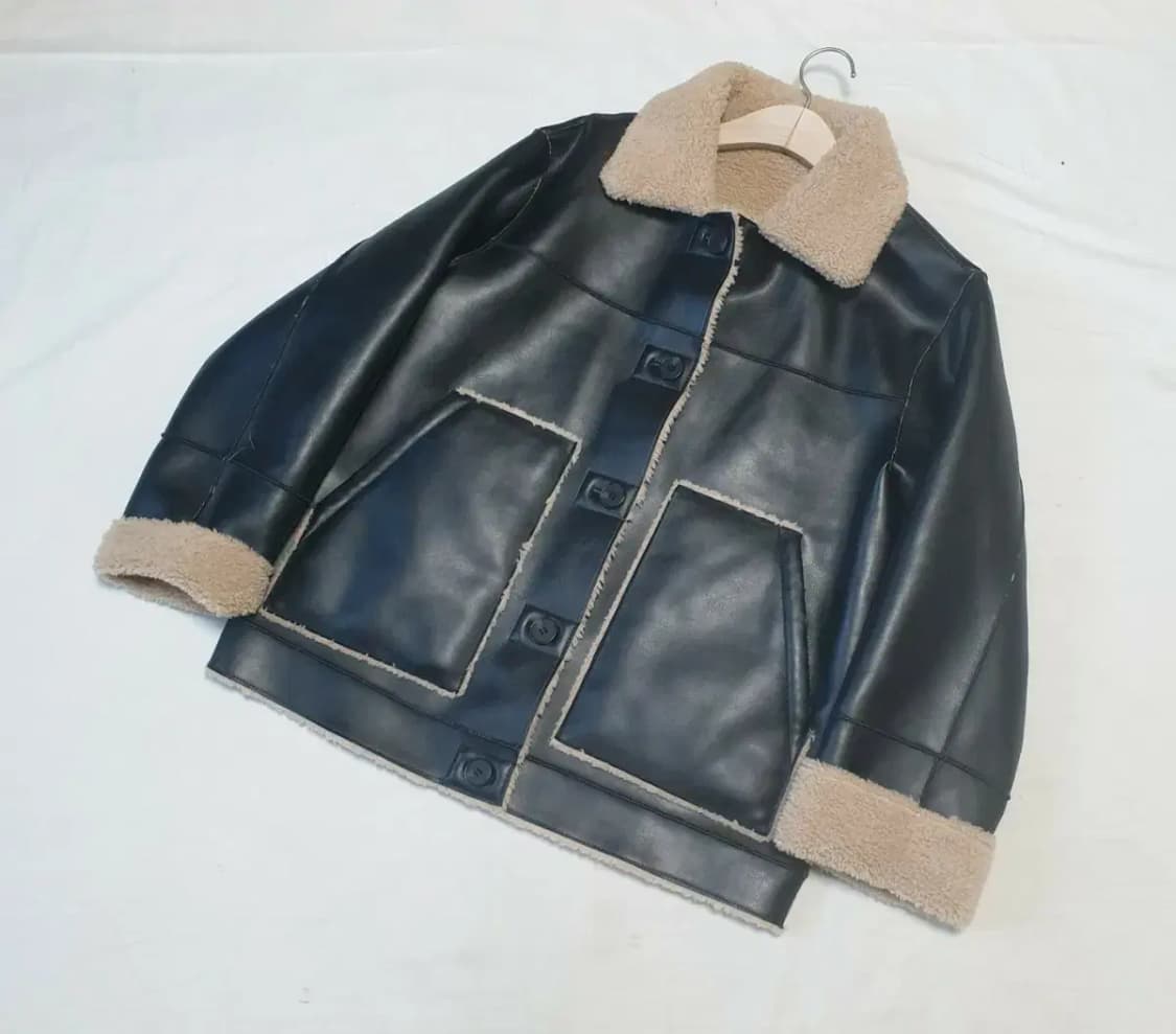 스페로네 비건레더 무스탕 여성 상품이미지1