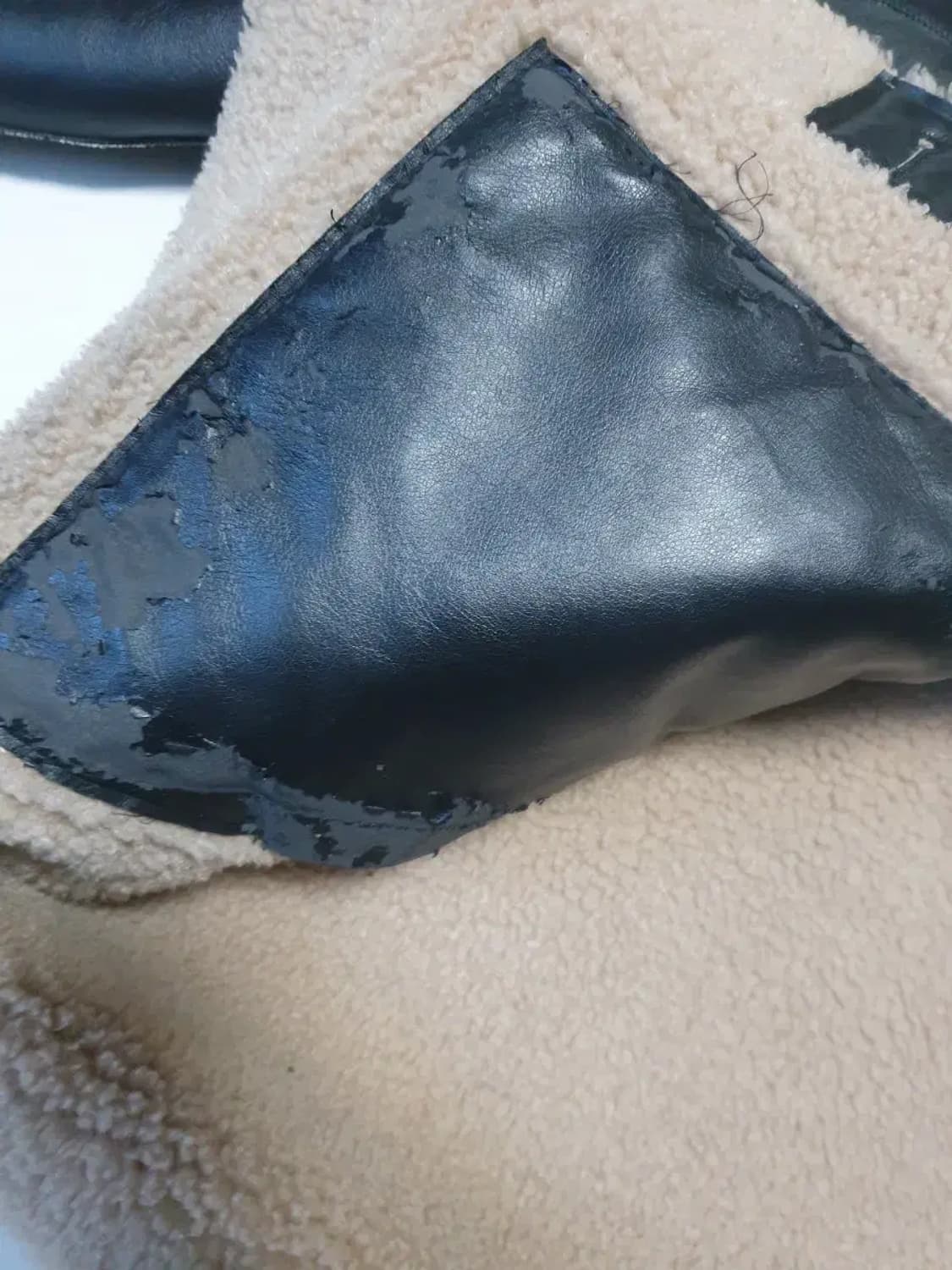 스페로네 비건레더 무스탕 여성 상품이미지3