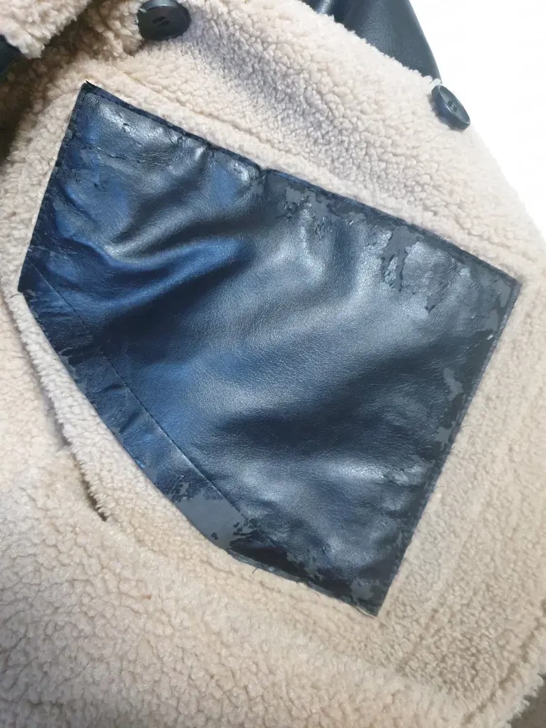 스페로네 비건레더 무스탕 여성 상품이미지4