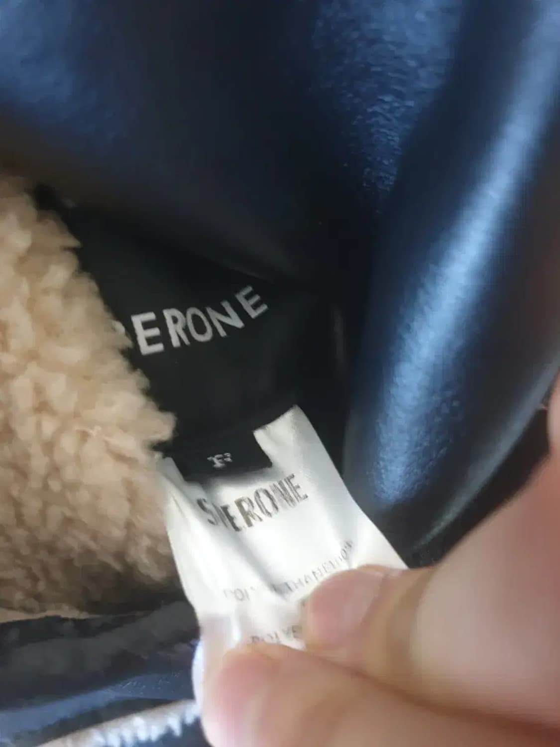 스페로네 비건레더 무스탕 여성 상품이미지5