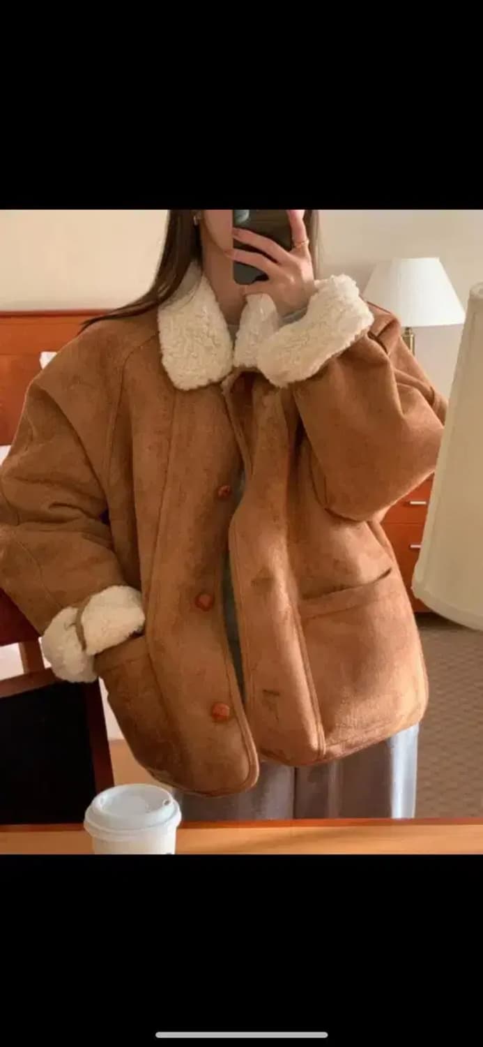 컴히얼 스웨이드 무스탕 상품이미지1