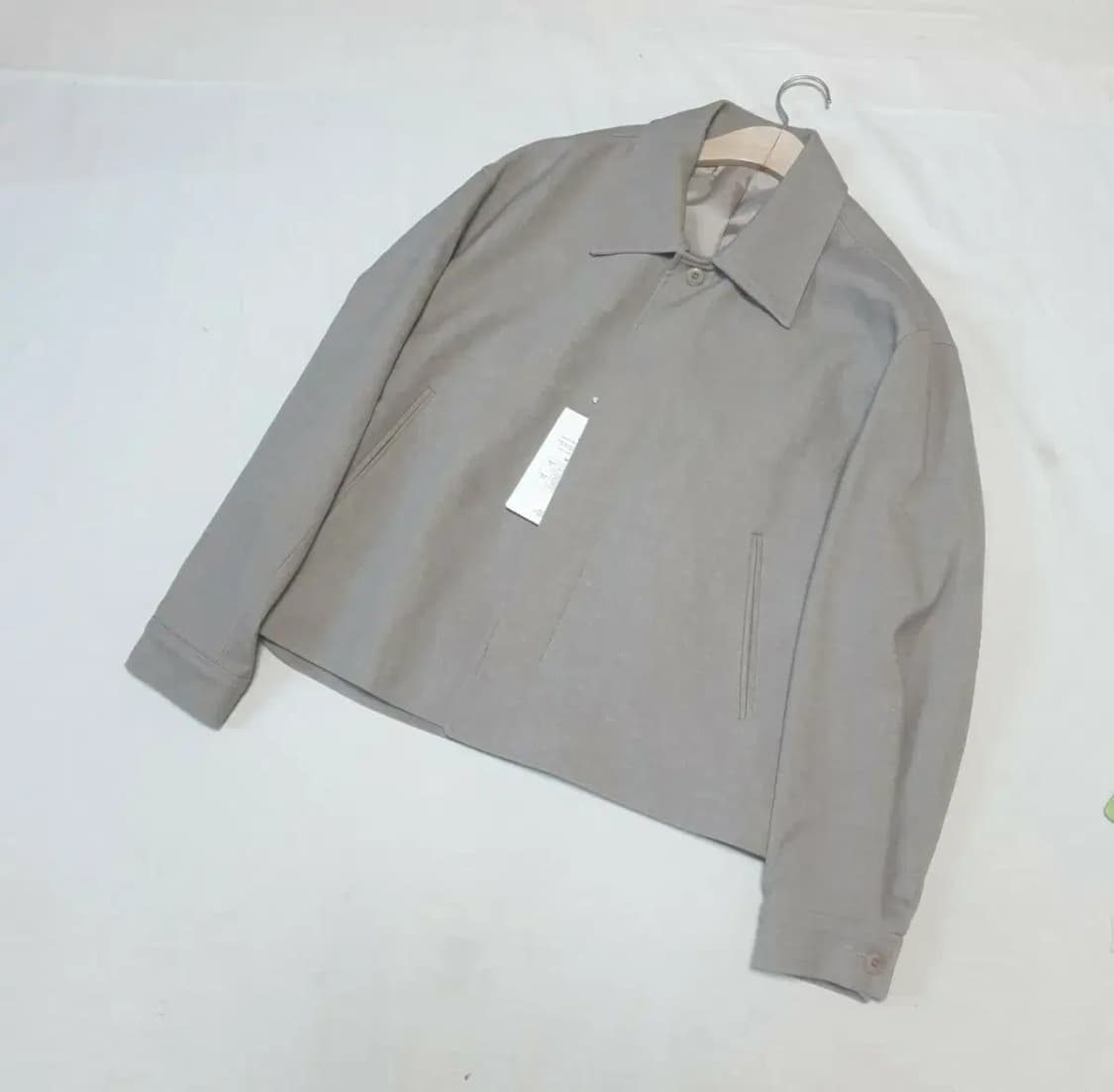 드로우핏 미니멀 소프트 울 자켓 멜란지베이지 상품이미지1