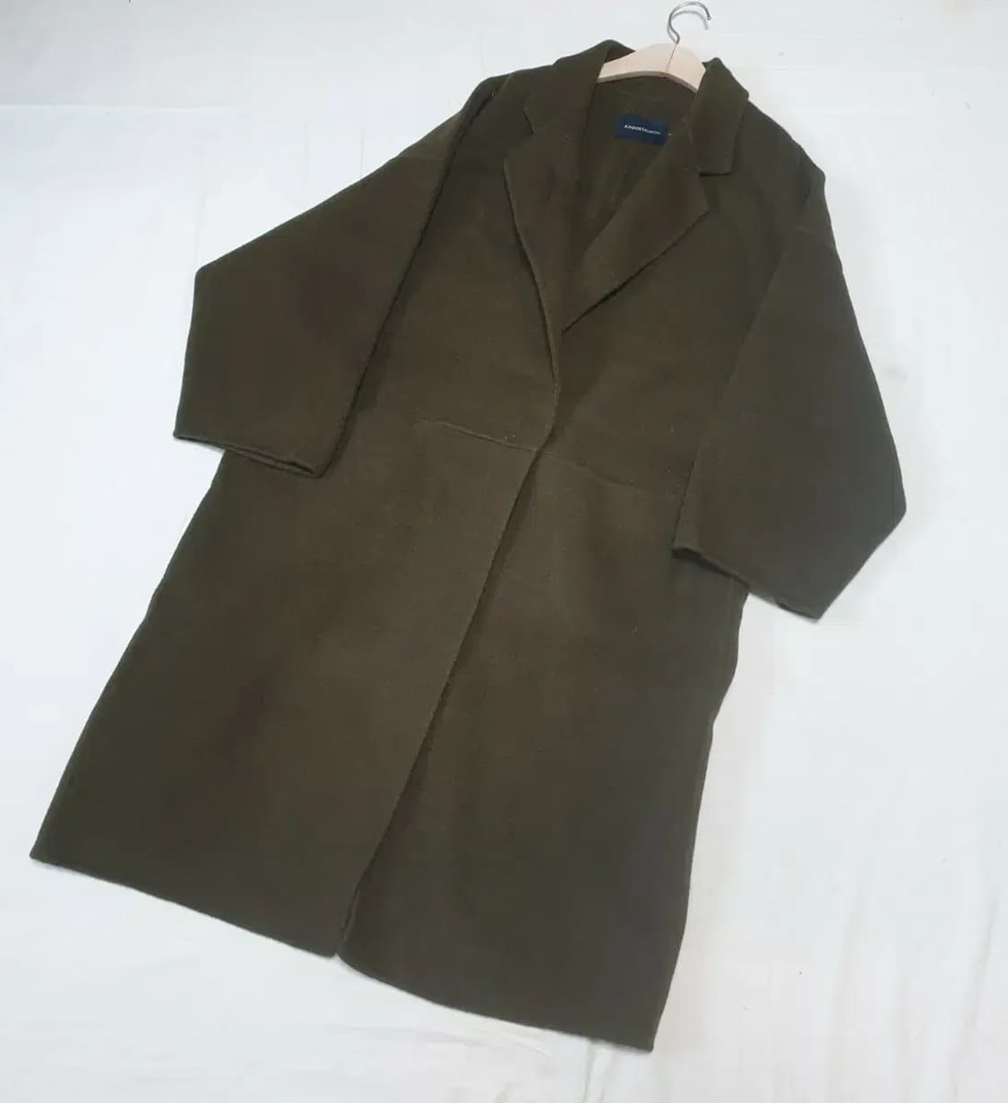 킨더살몬 올리브카키 울 코트 상품이미지1