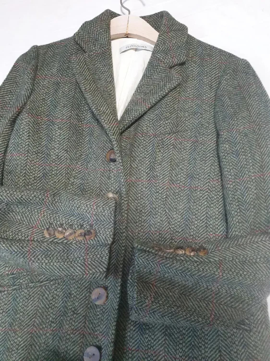 씨엘제로클로즈 헤링본 트위드 롱코트 상품이미지2