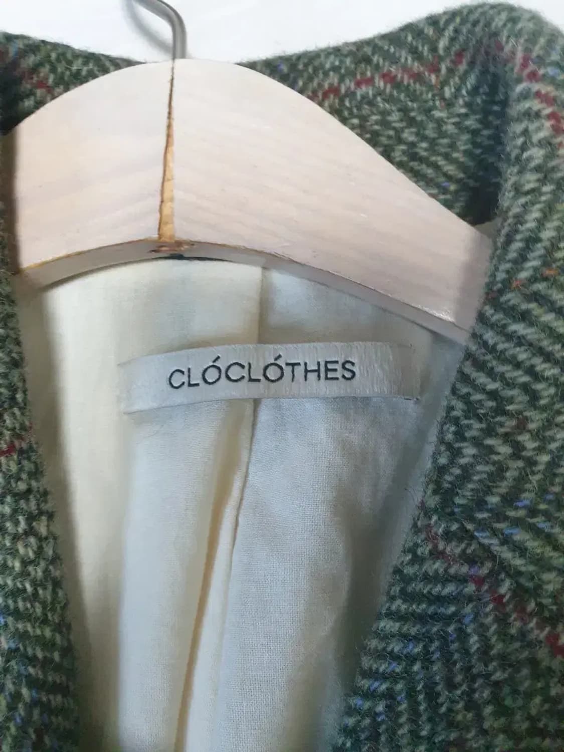 씨엘제로클로즈 헤링본 트위드 롱코트 상품이미지3