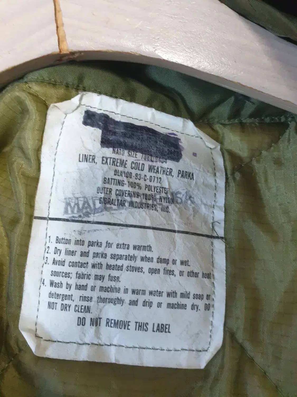 미군 m65 피쉬테일 개파카 상품이미지4