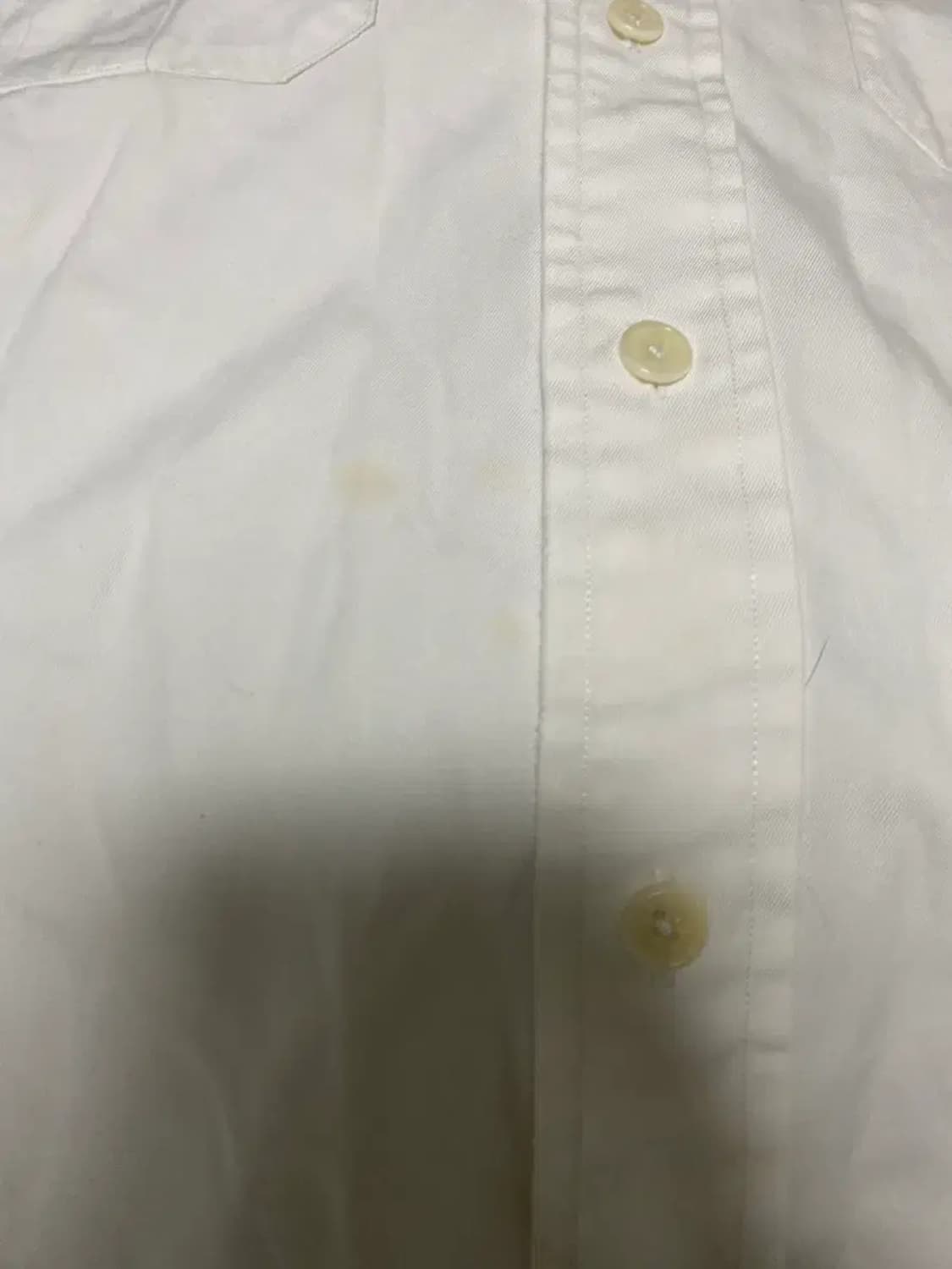 폴로 화이트 투포켓 셔츠 남방 상품이미지3