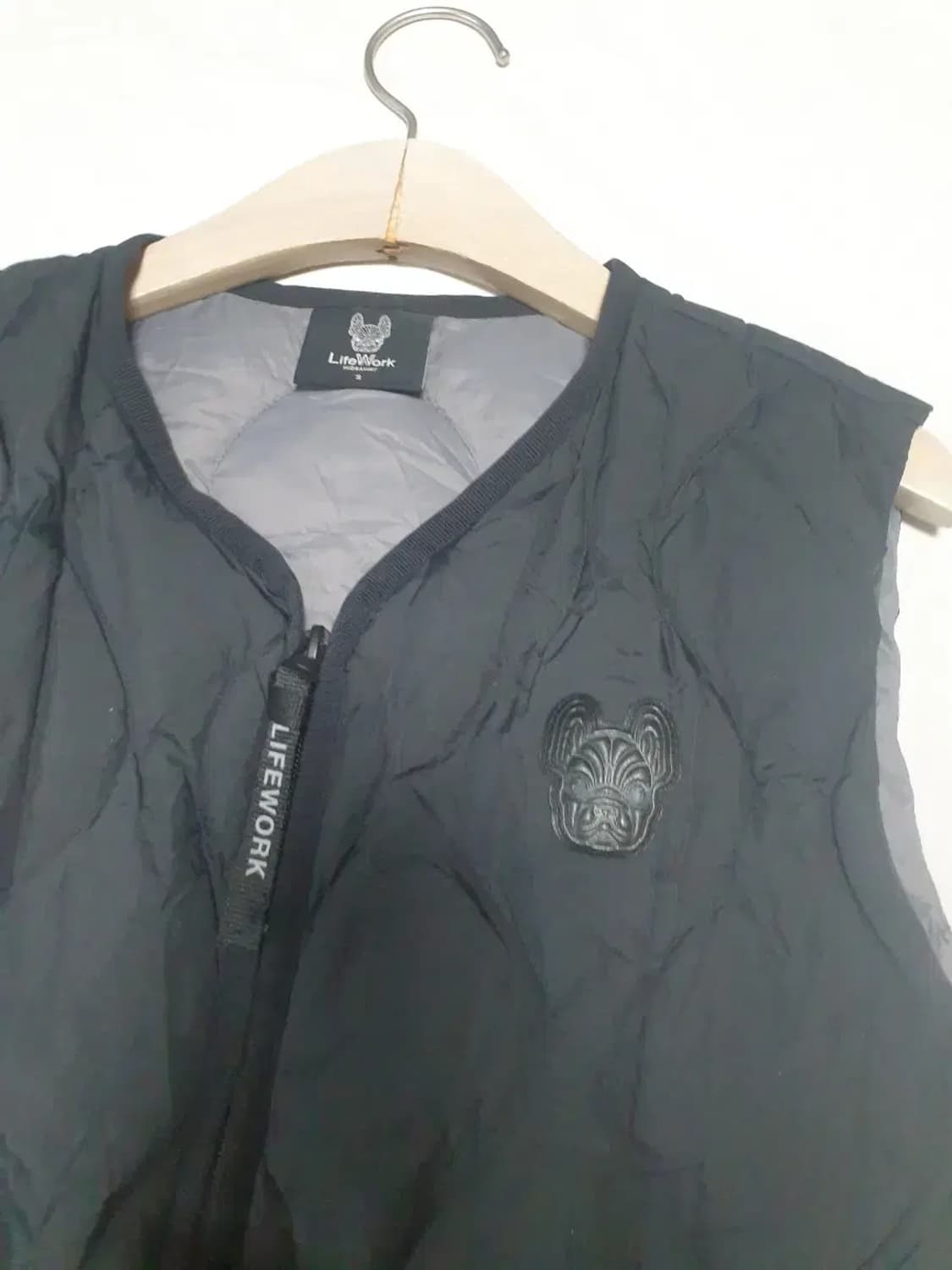 라이워크 웨이브 퀄팅 다운 베스트 조끼 여성 상품이미지2