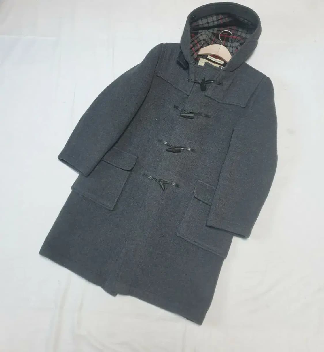 글로버올 챠콜 더플 코트 상품이미지1