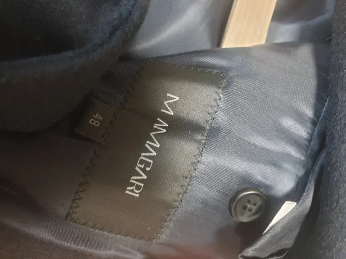 마마가리 네이비 울캐시미어 더블 코트 상품이미지3