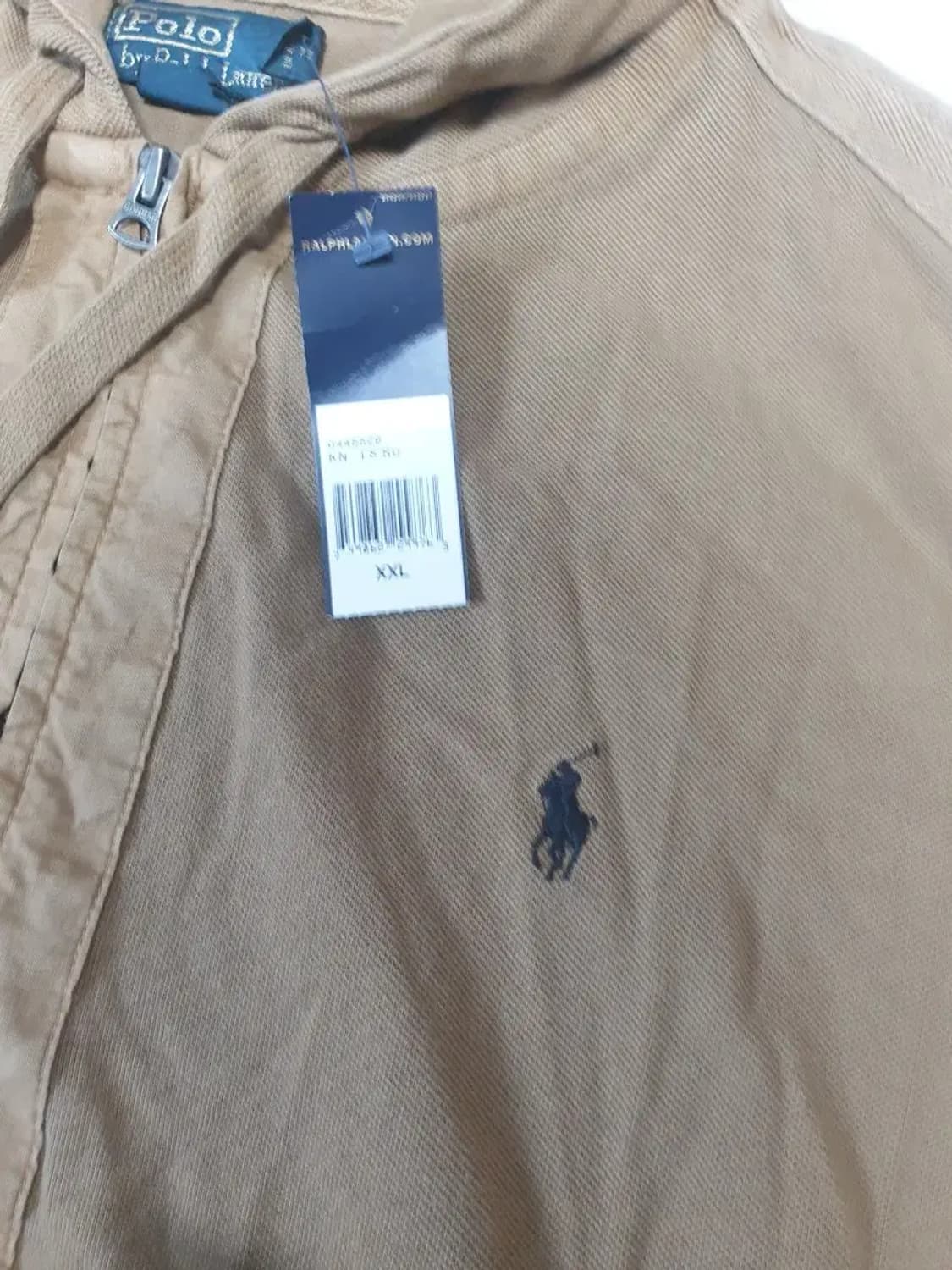 폴로 브라운 엘보우패치 후드집업 새상품 상품이미지2