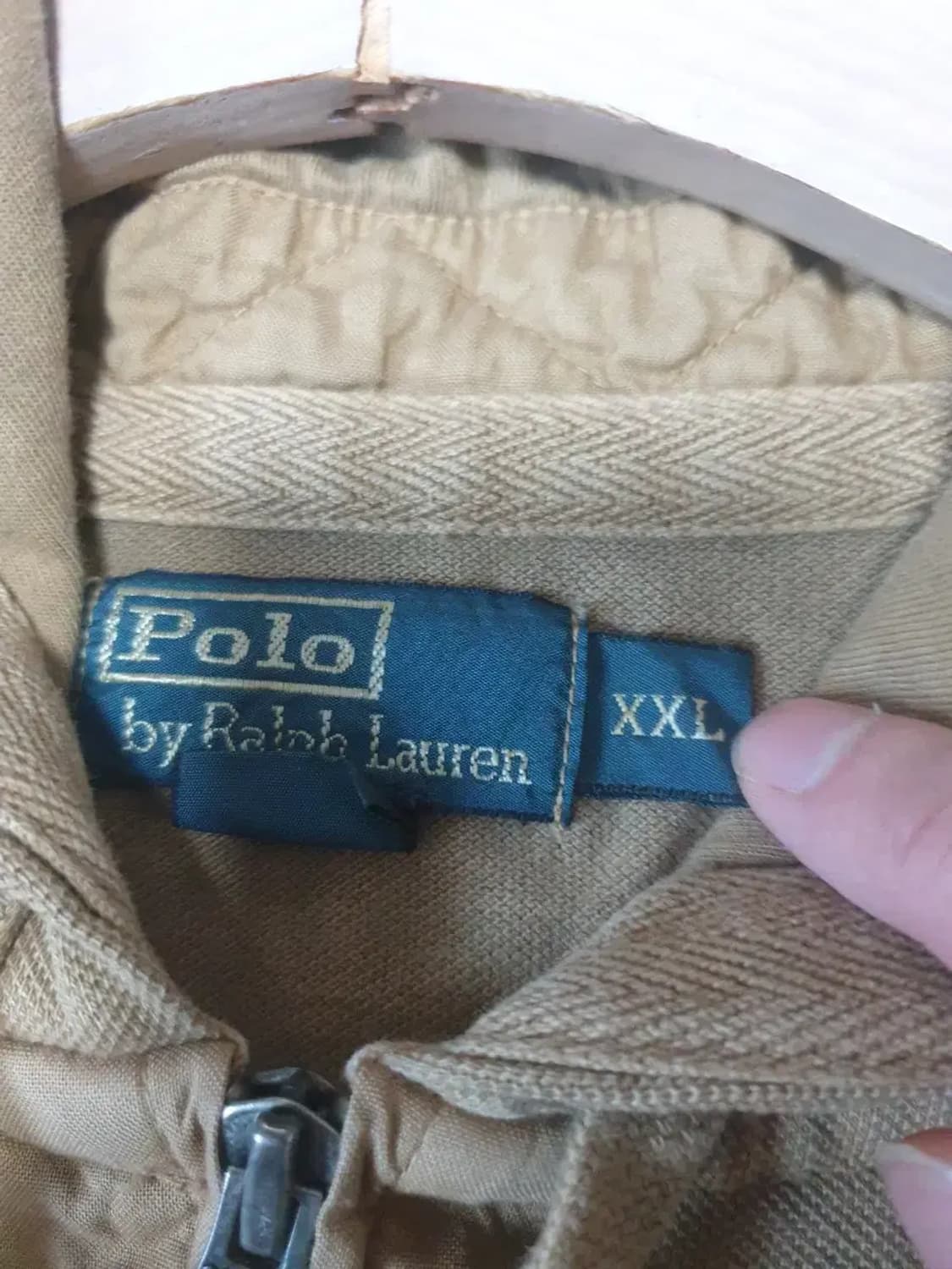 폴로 브라운 엘보우패치 후드집업 새상품 상품이미지3