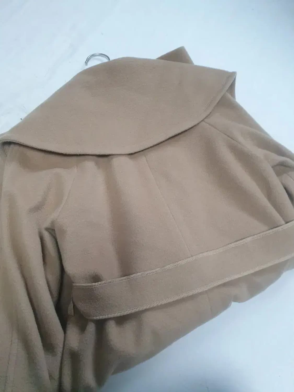 랑방 베이지 케이프 숄카라 코트 상품이미지2