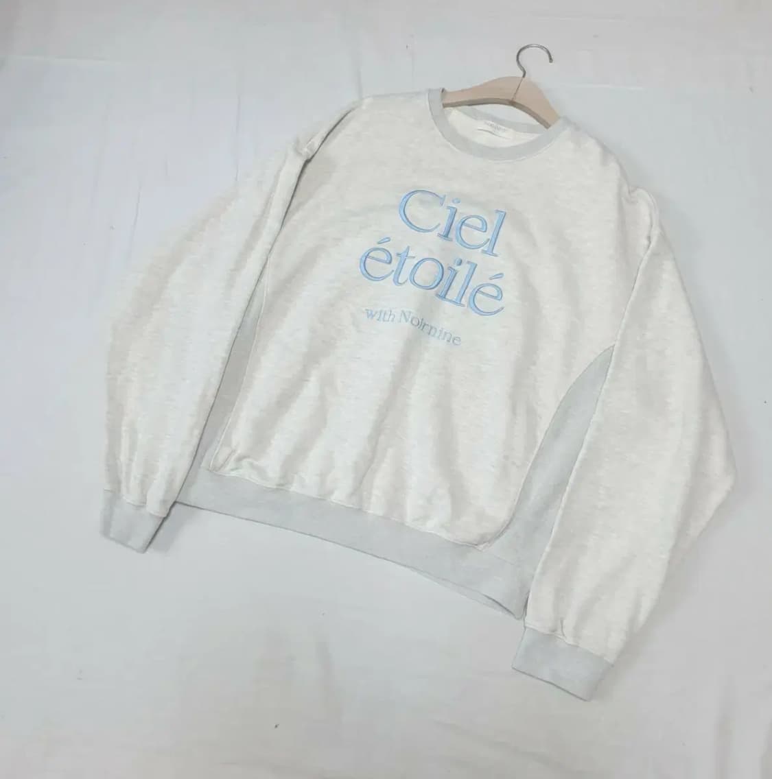 누아르나인 멜란지 오버 맨투맨 상품이미지1