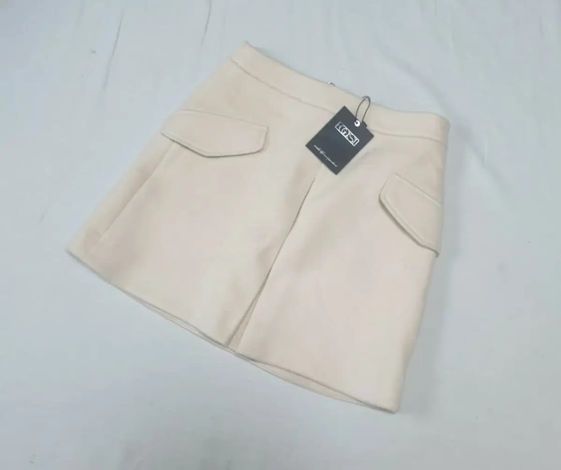 에고이스트 베이지 울 치마 새상품 상품이미지1