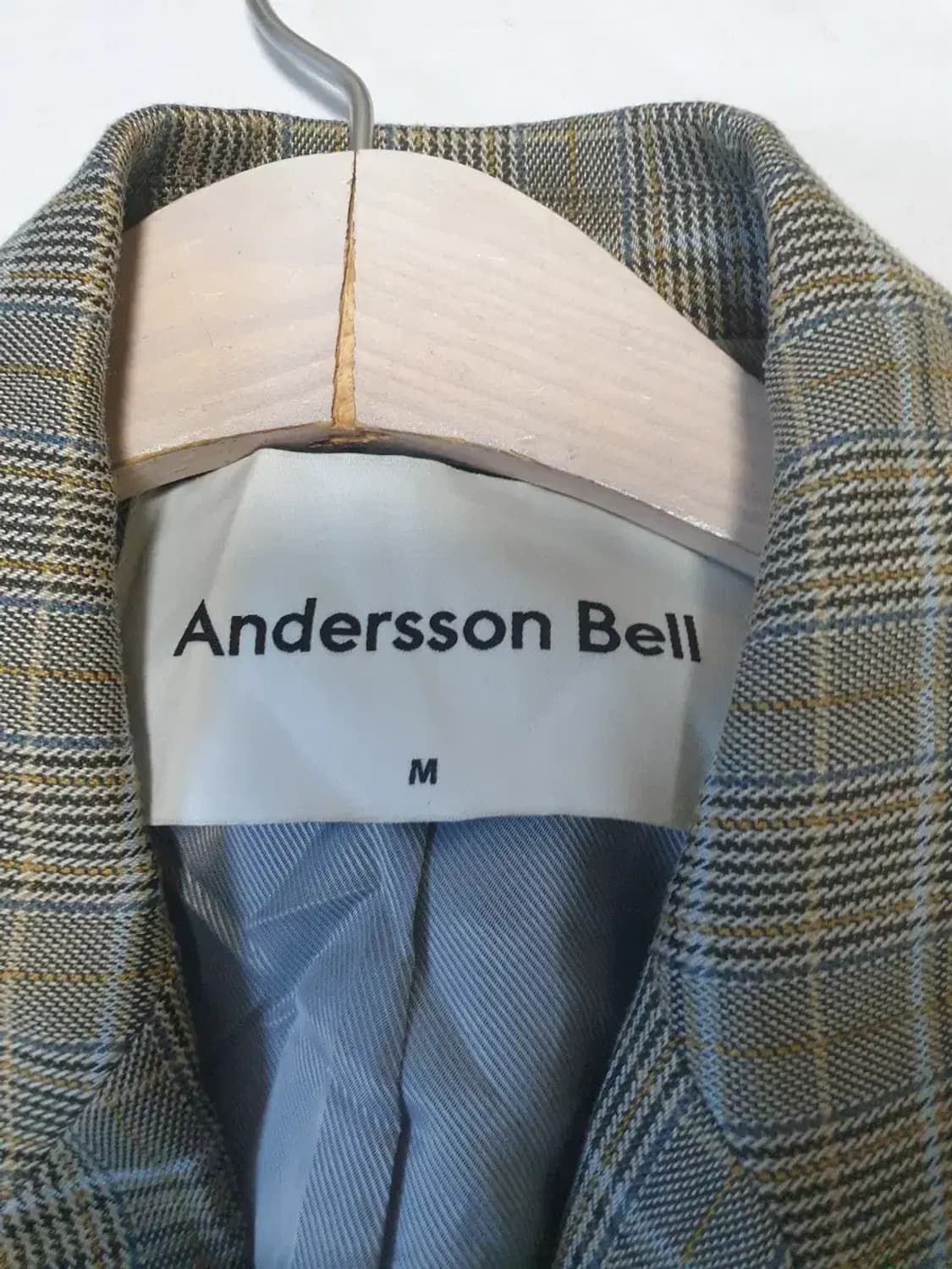 앤더슨벨 글렌체크 더블 자켓 상품이미지3