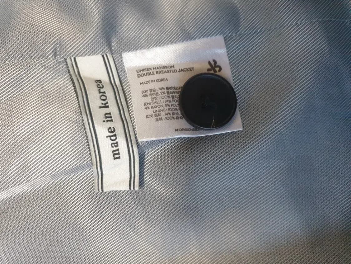 앤더슨벨 글렌체크 더블 자켓 상품이미지4