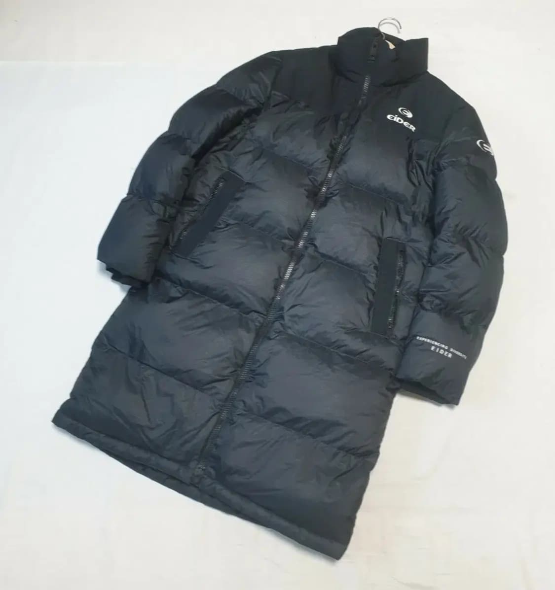 아이더 구스다운 블랙 롱패딩 상품이미지1