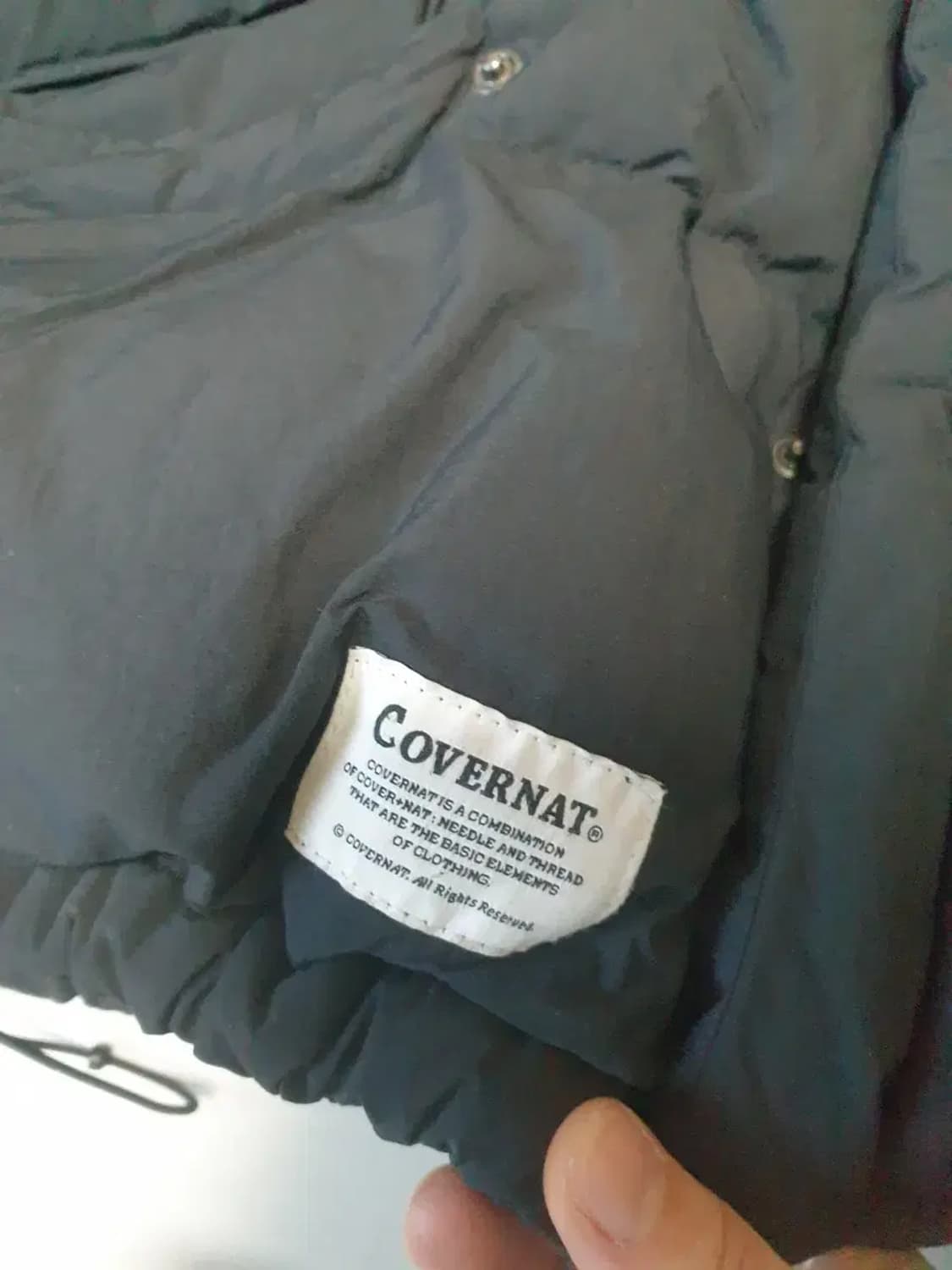 커버낫 블랙 푸퍼 숏패딩 상품이미지2