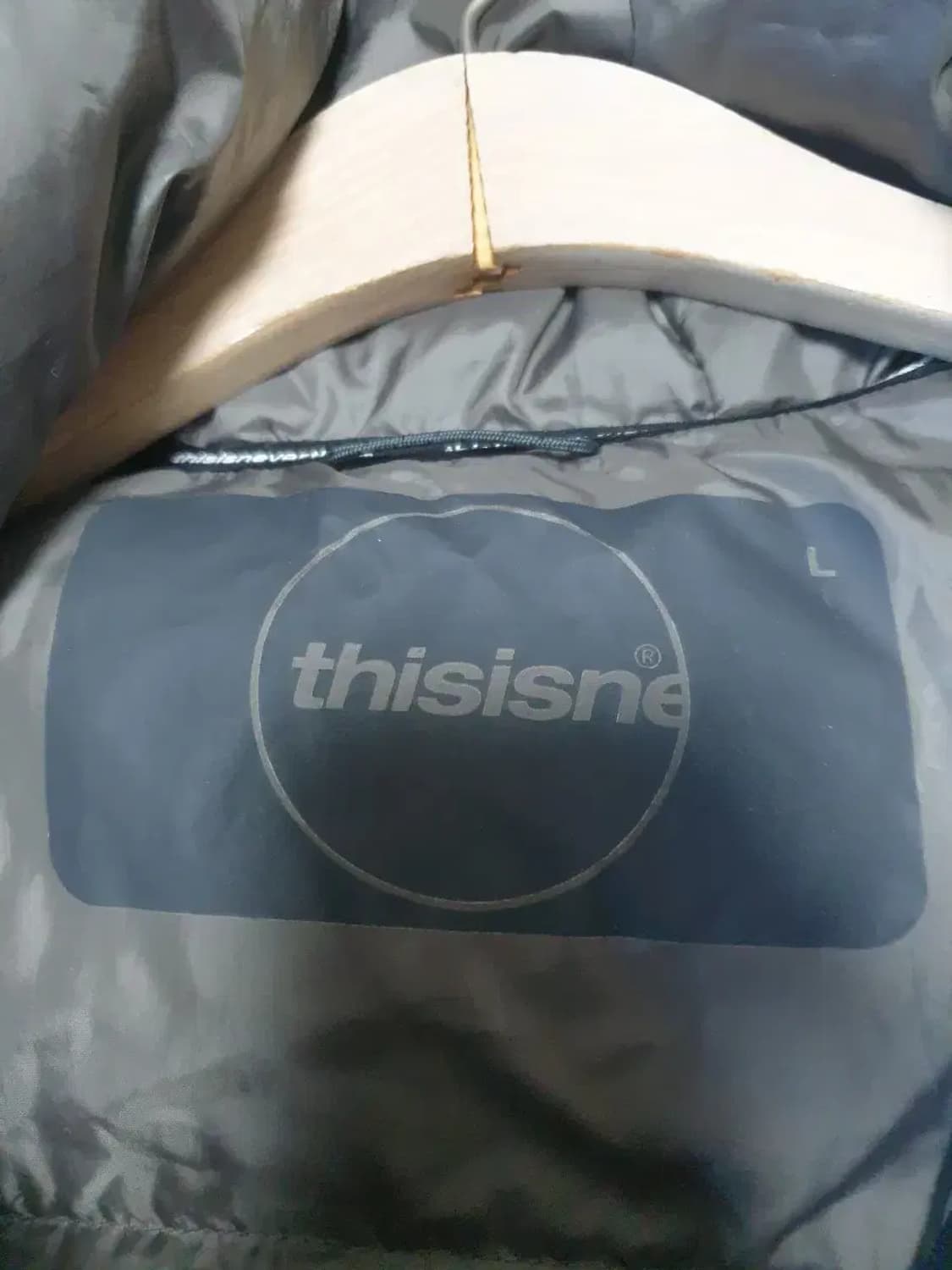 디스이즈네버댓 블랙 다운 롱패딩 상품이미지4